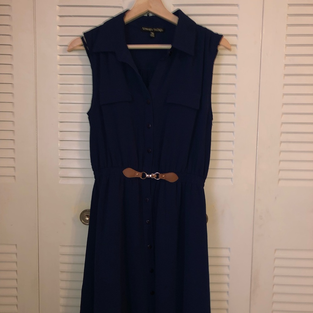 Blue casual dress